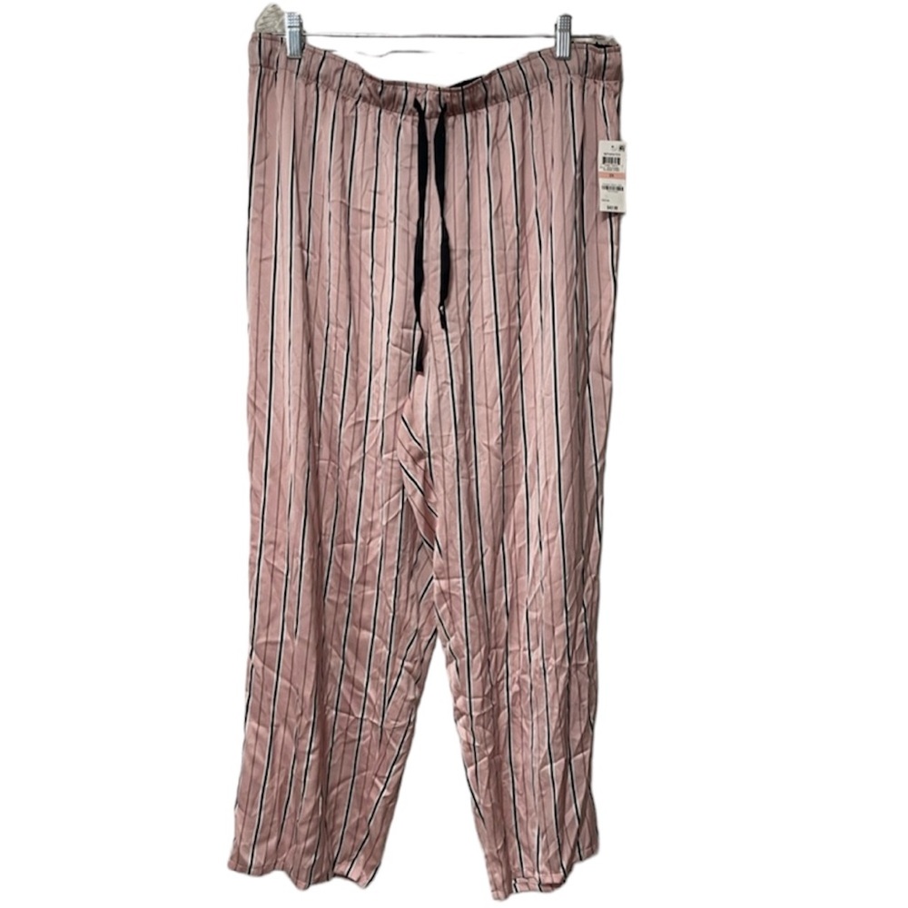 INC International Concept Intimates Pajama Pants 100% polyester Pink/Black/White